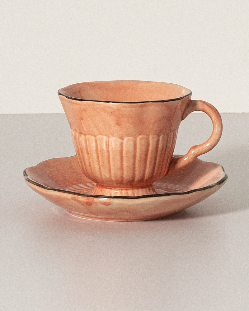 Cup and saucer. Pantone colour 2024.